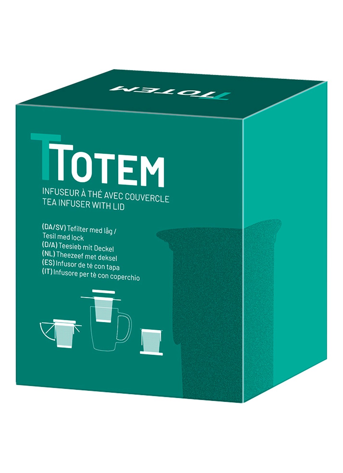 Kusmi Tea T.Totem thee-infuser - detail zilver