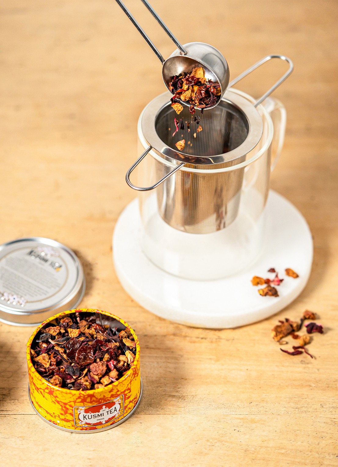 Kusmi Tea T.Totem thee-infuser - detail 4 zilver