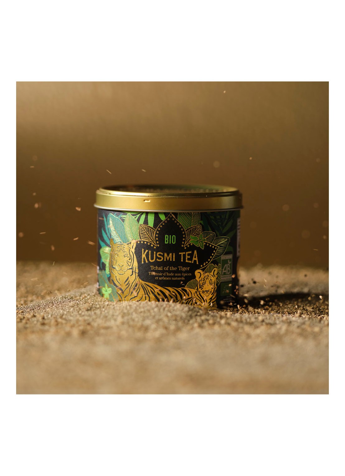 Kusmi Tea Tchaï of the Tiger WNF  losse thee 100 gram - detail goud