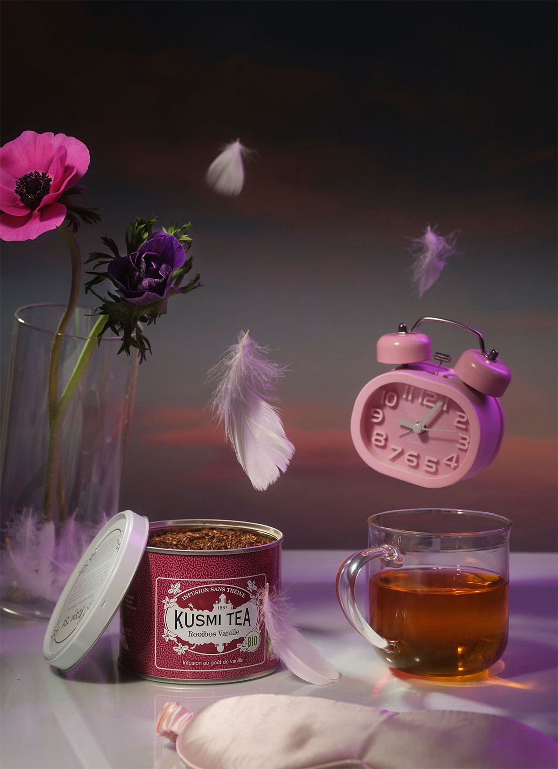 Kusmi Tea Vanilla Rooibos theezakjes 20 stuks - voorkant 2 beige