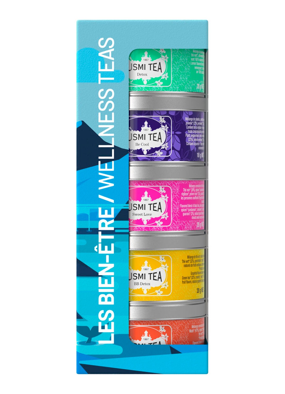 Kusmi Tea Wellness losse thee in blik 5 stuks - voorkant undefined