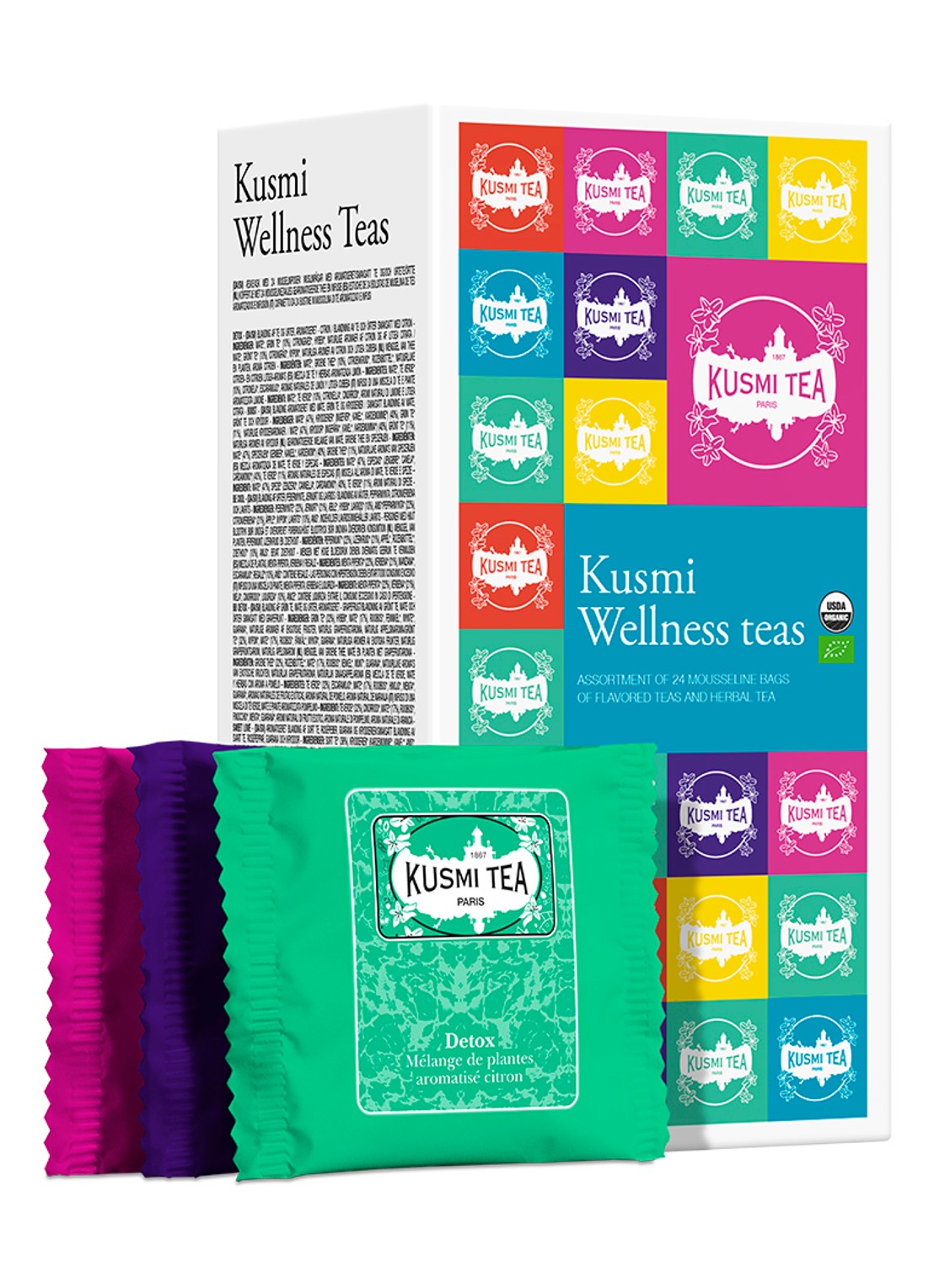 Kusmi Tea Wellness Teas theezakjes 24 stuks - voorkant 4 undefined