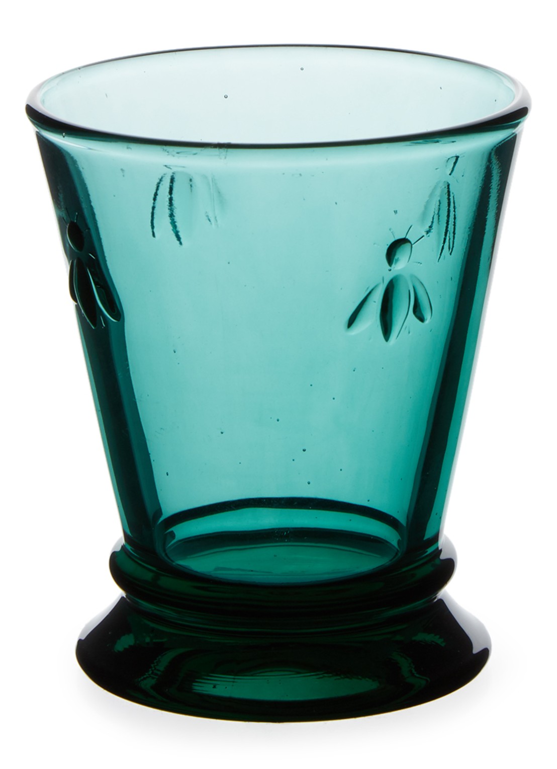 La Rochère Bee waterglas 24 cl - voorkant turquoise