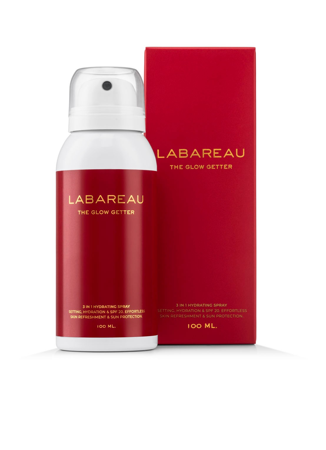 LABAREAU The Glow Getter - zonnebrand spray voor het gezicht SPF 20 - voorkant 2 undefined