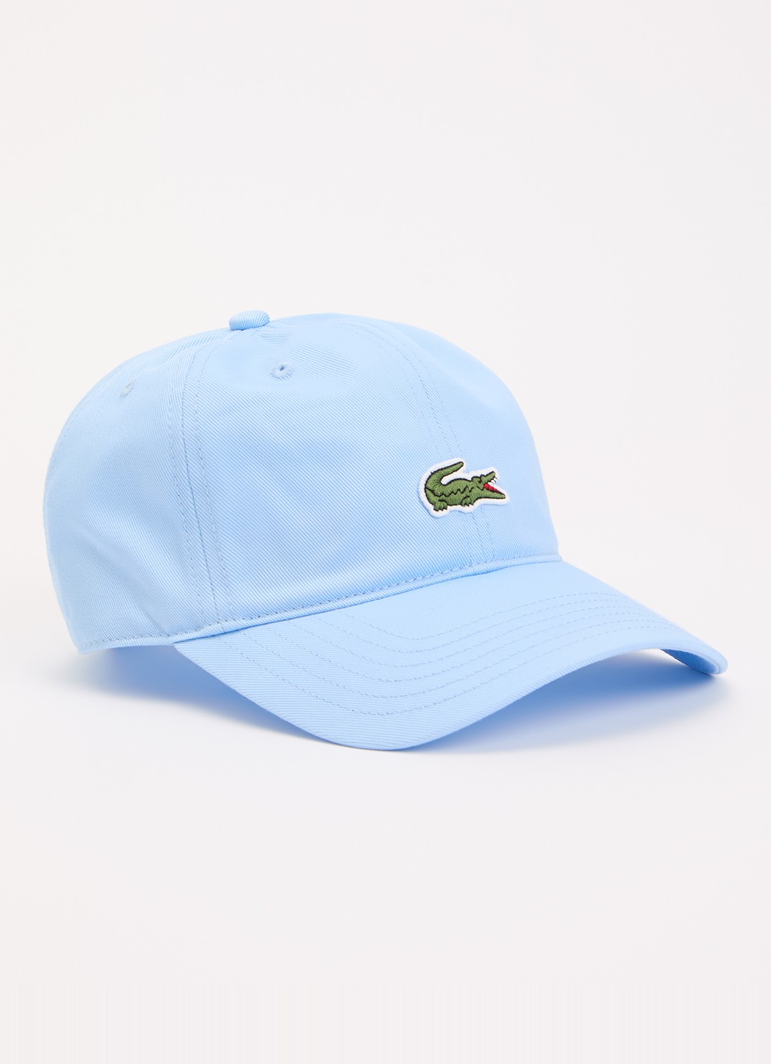 Lacoste Core pet met logoborduring - voorkant 2 lichtblauw