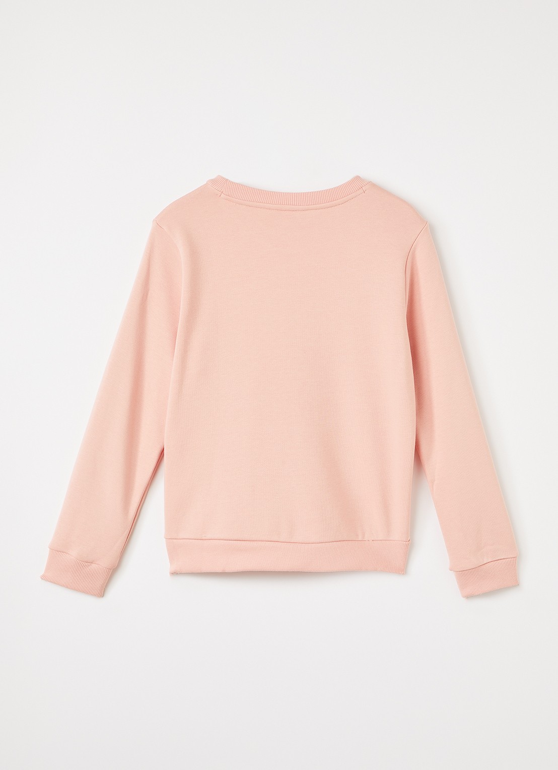Lacoste French Terry sweater met logo - voorkant 2 zalmroze
