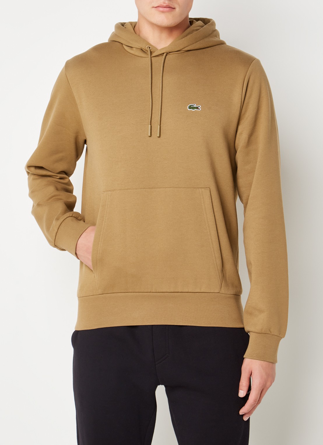 Lacoste Hoodie met logoborduring - achterkant 4 beige