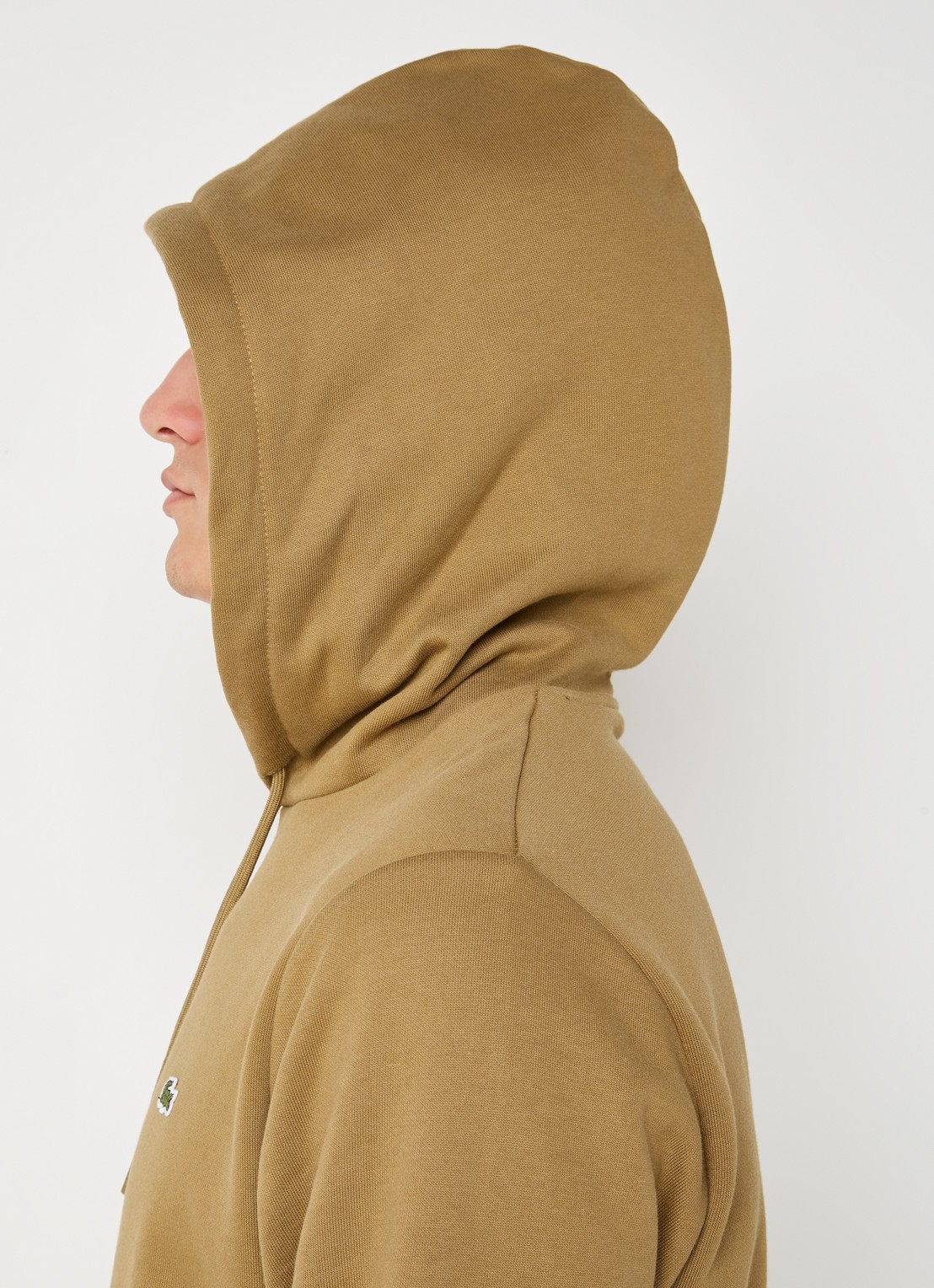 Lacoste Hoodie met logoborduring - achterkant 5 beige