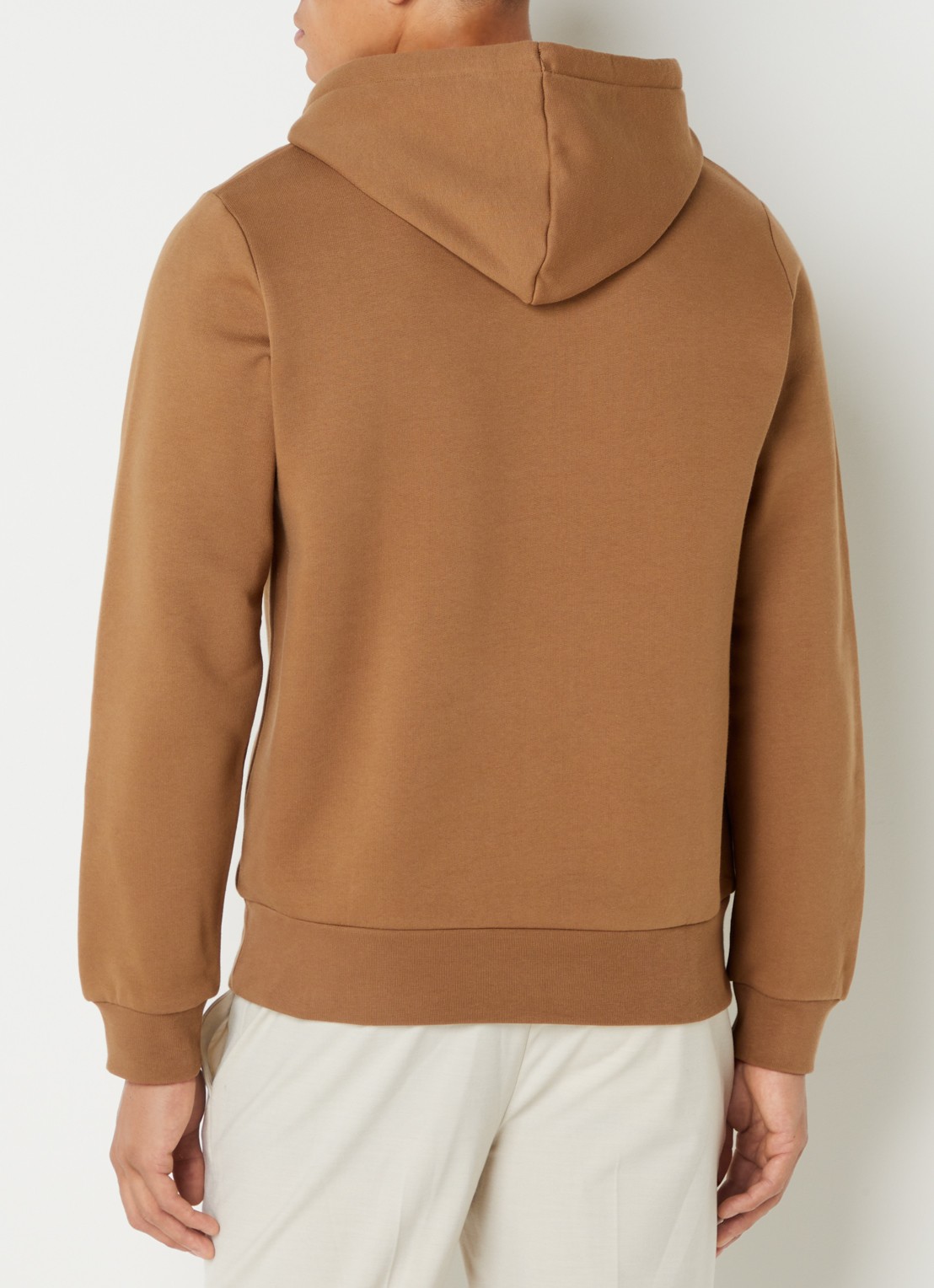 Lacoste Hoodie met logoborduring - achterkant 5 camel
