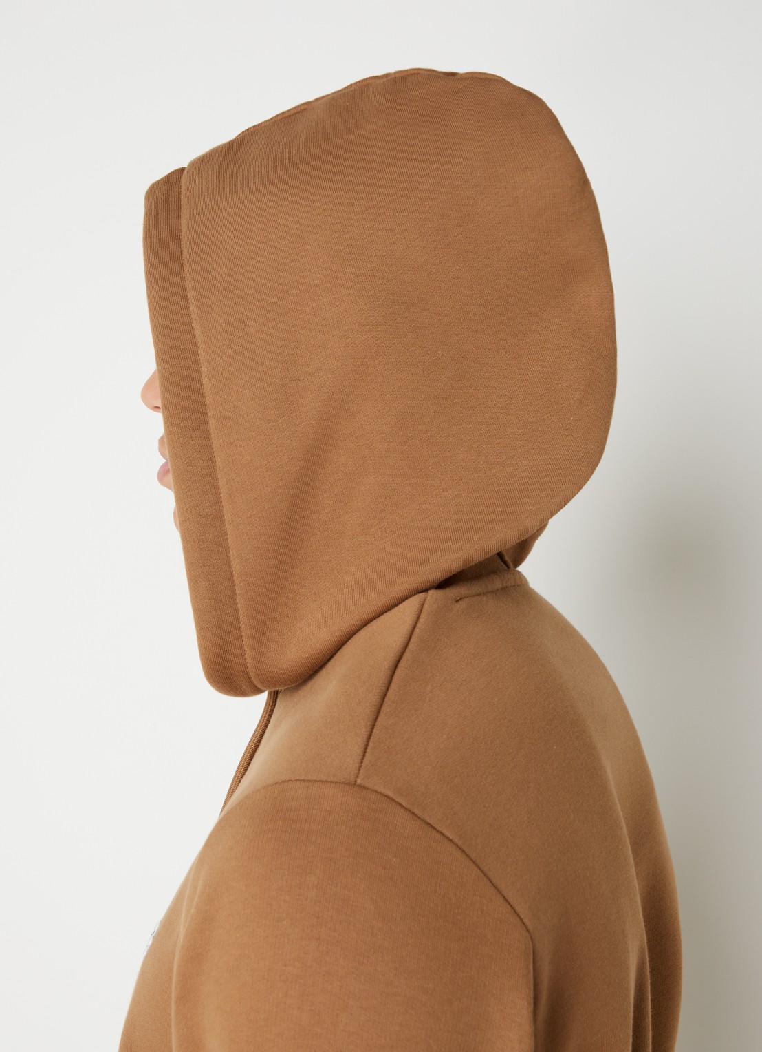 Lacoste Hoodie met logoborduring - detail 2 camel