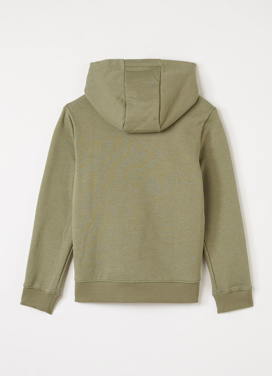 Lacoste Hoodie met logoborduring - voorkant 2 olijfgroen
