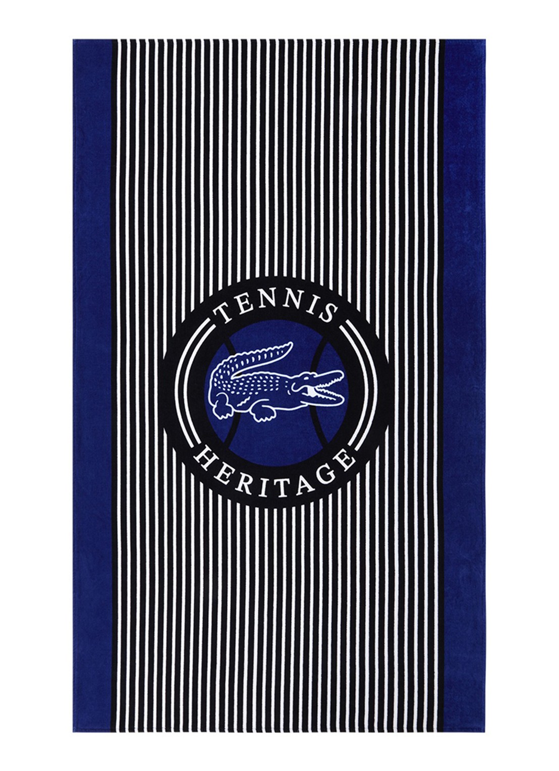 Lacoste L Ace strandlaken - 450 gr/m² - 100 x 170 cm - voorkant 3 blauw