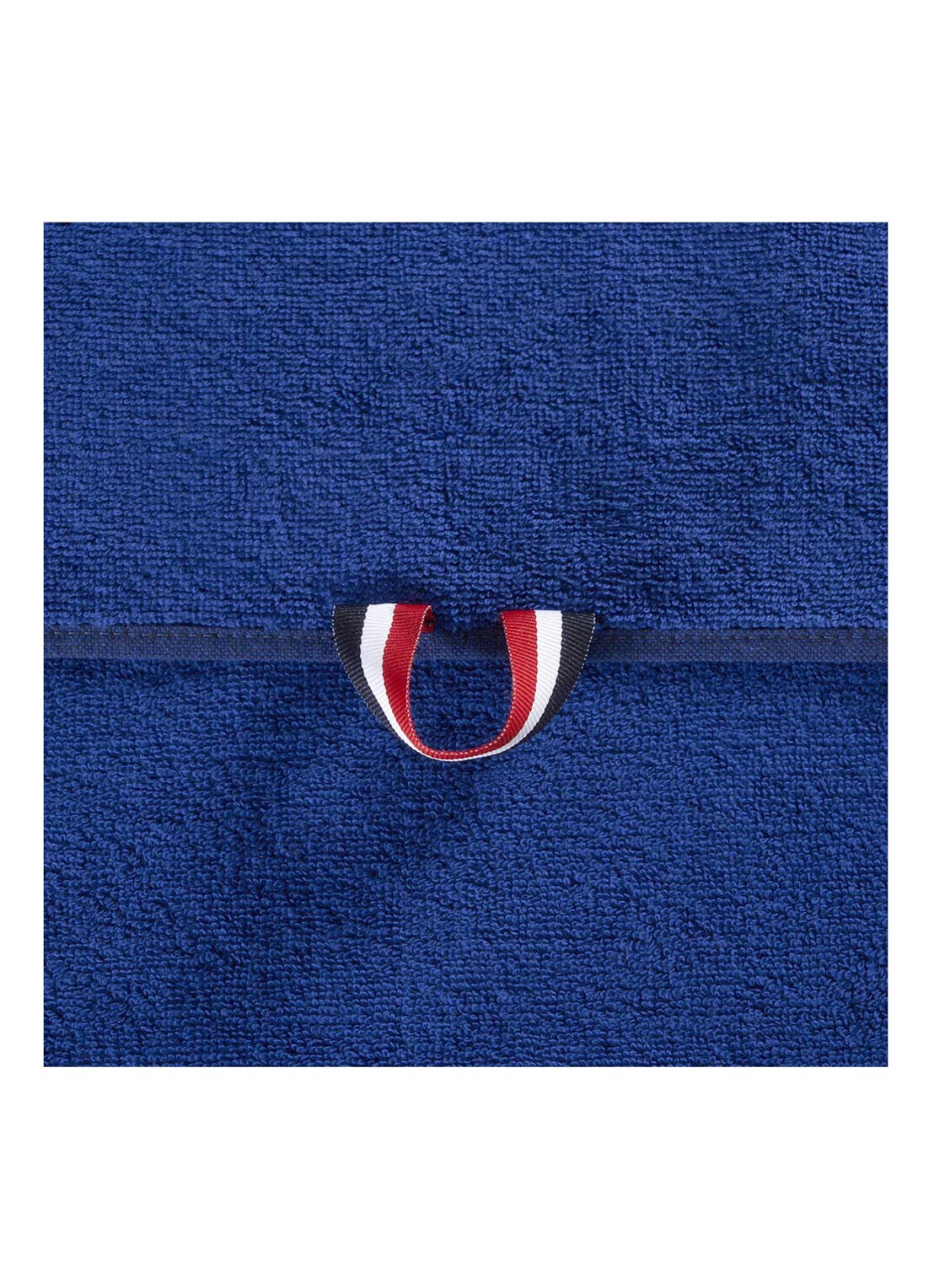 Lacoste L Casual badhanddoek - 450 gr/m² - 55 x 100 cm - detail 4 kobaltblauw
