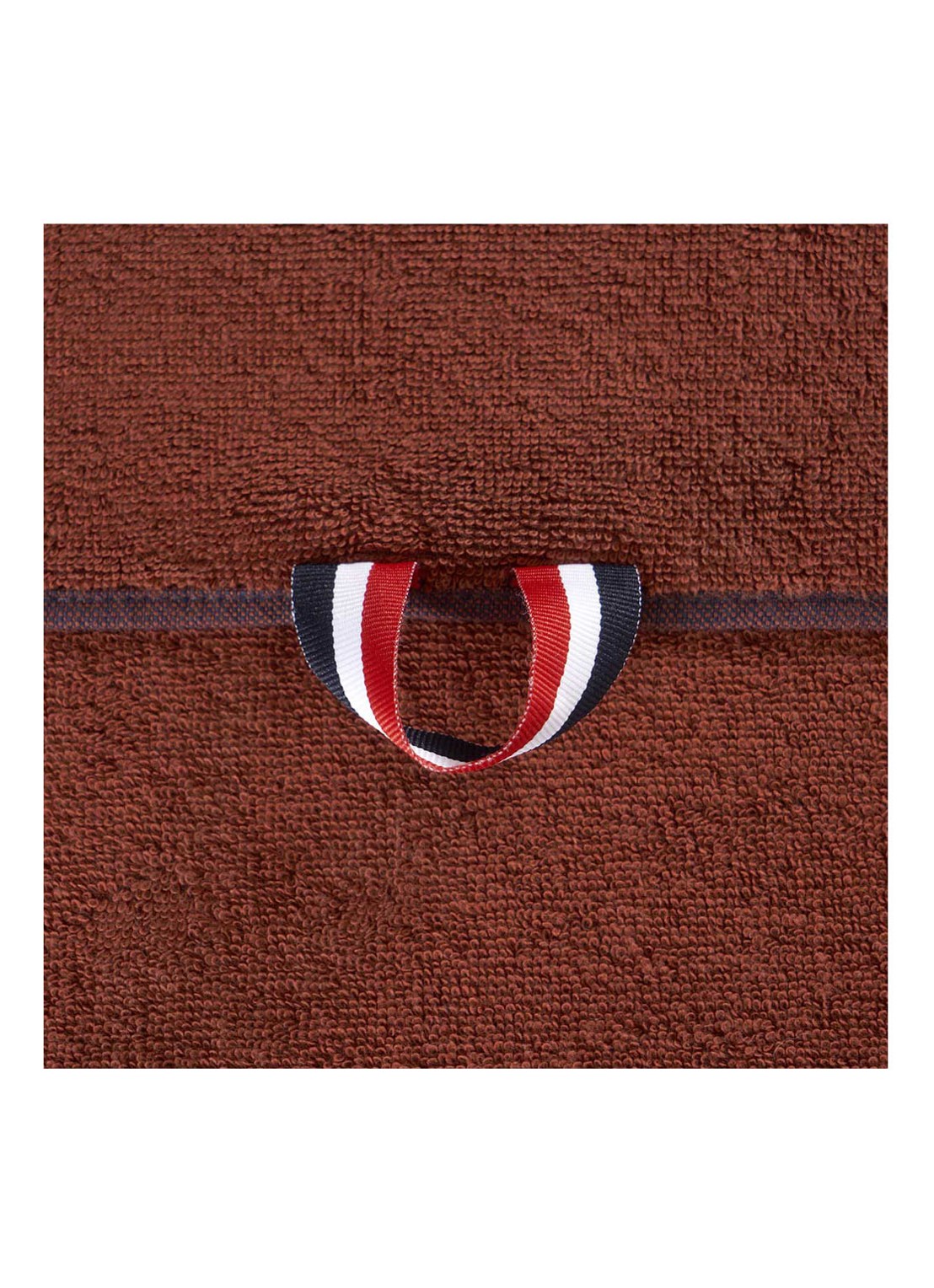 Lacoste L Casual badhanddoek - 450 gr/m² - 55 x 100 cm - detail 4 roestbruin