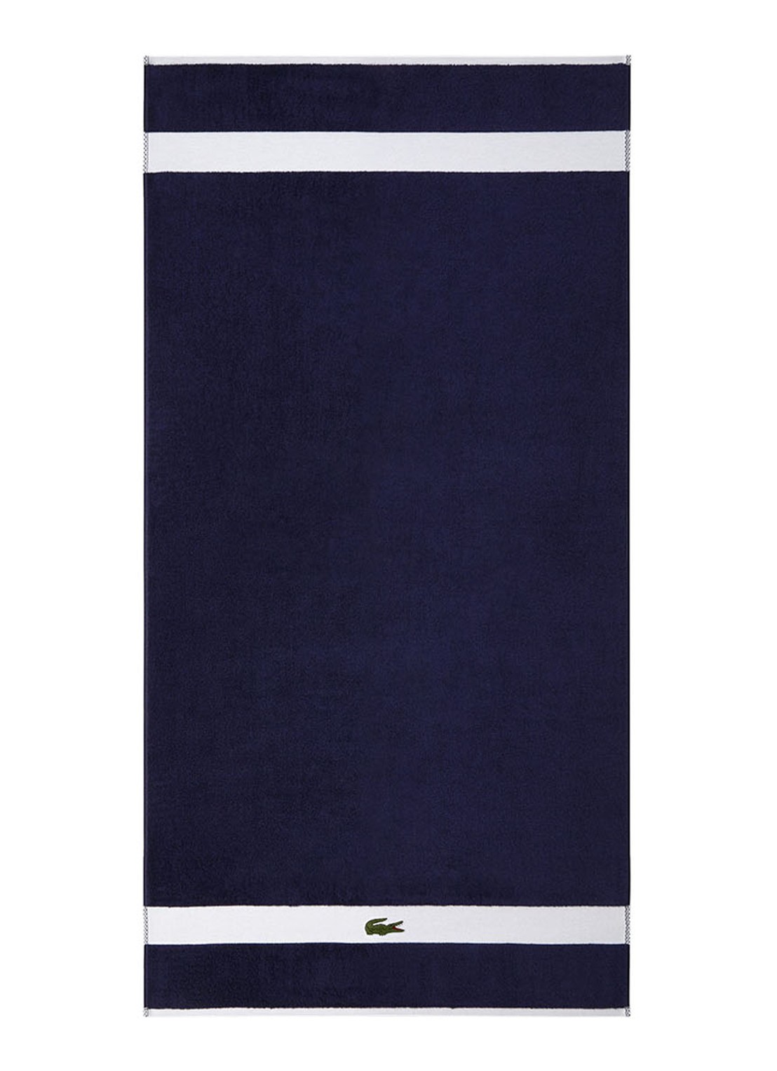 Lacoste L Casual badlaken - 450 gr/m2 - 70 x 140 cm - voorkant 5 blauw