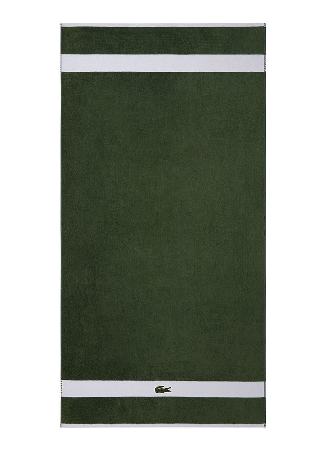 Lacoste L Casual badlaken - 450 gr/m2 - 70 x 140 cm - voorkant 5 groen