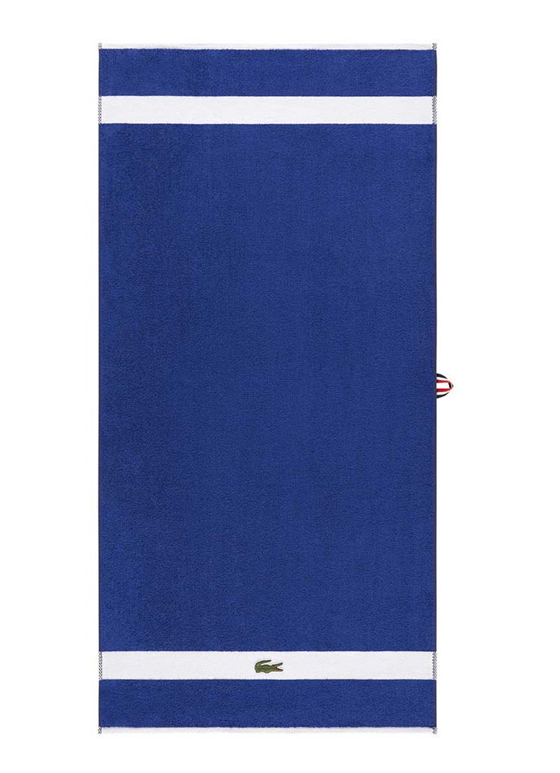 Lacoste L Casual badlaken - 450 gr/m2 - 70 x 140 cm - voorkant 4 blauw