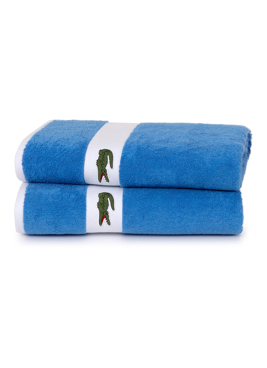 Lacoste L Casual badlaken - 450 gr/m2 - 90 x 150 cm - detail 8 donkerblauw