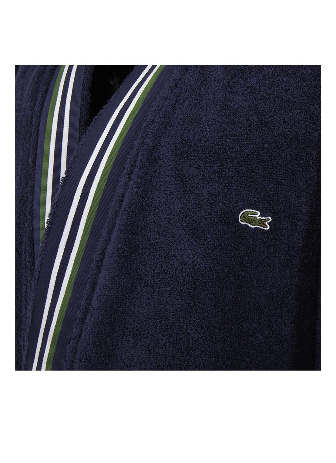 Lacoste L Club badjas van  katoen - detail donkerblauw