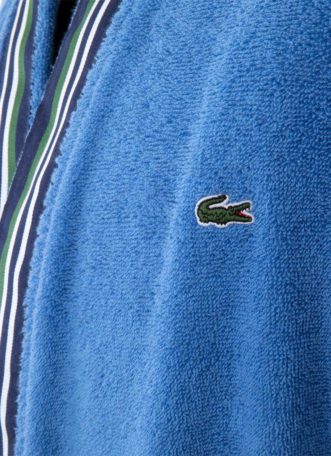 Lacoste L Club badjas van  katoen - detail 4 blauw