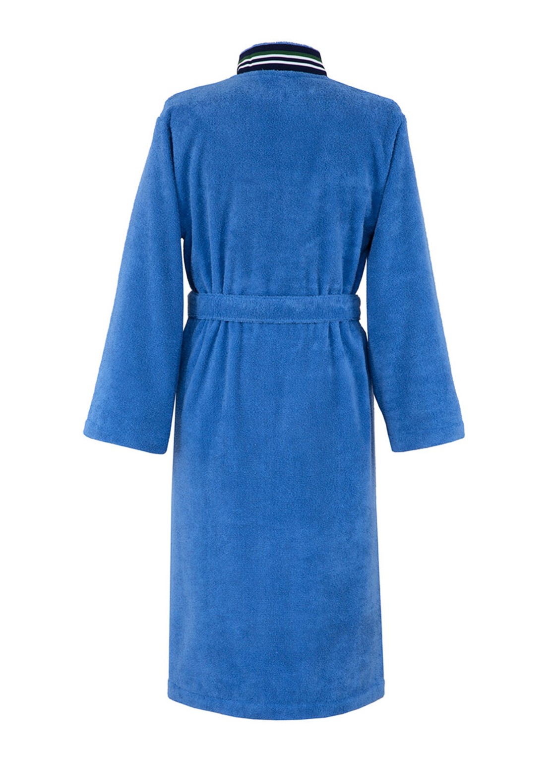 Lacoste L Club badjas van  katoen - voorkant 3 blauw