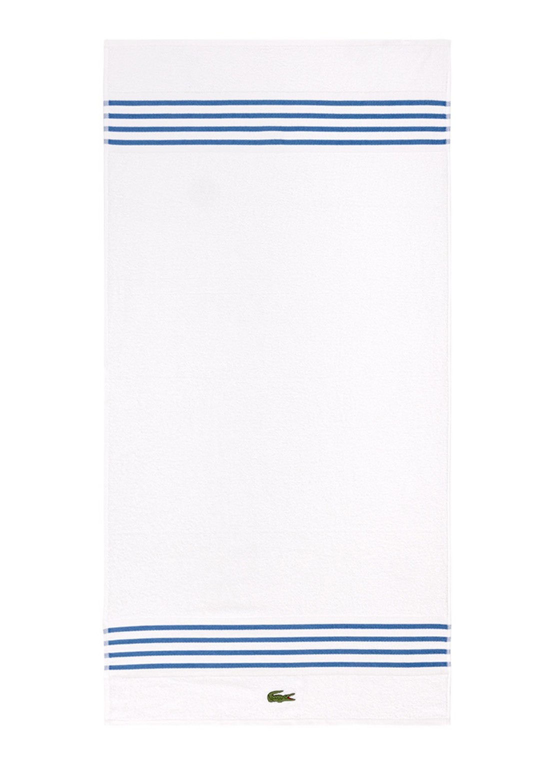 Lacoste L Courtline badlaken - 420 gr/m2 - 70 x 140 cm - voorkant blauw