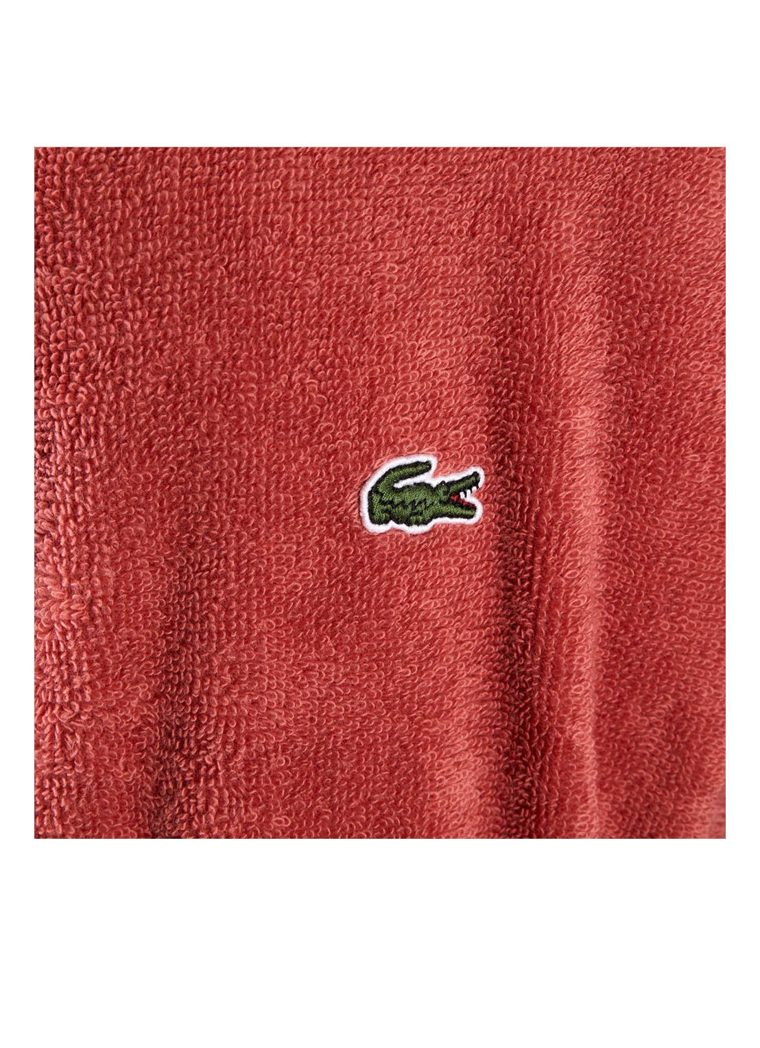 Lacoste L Defile badjas van  katoen - unisex - detail 9 rood