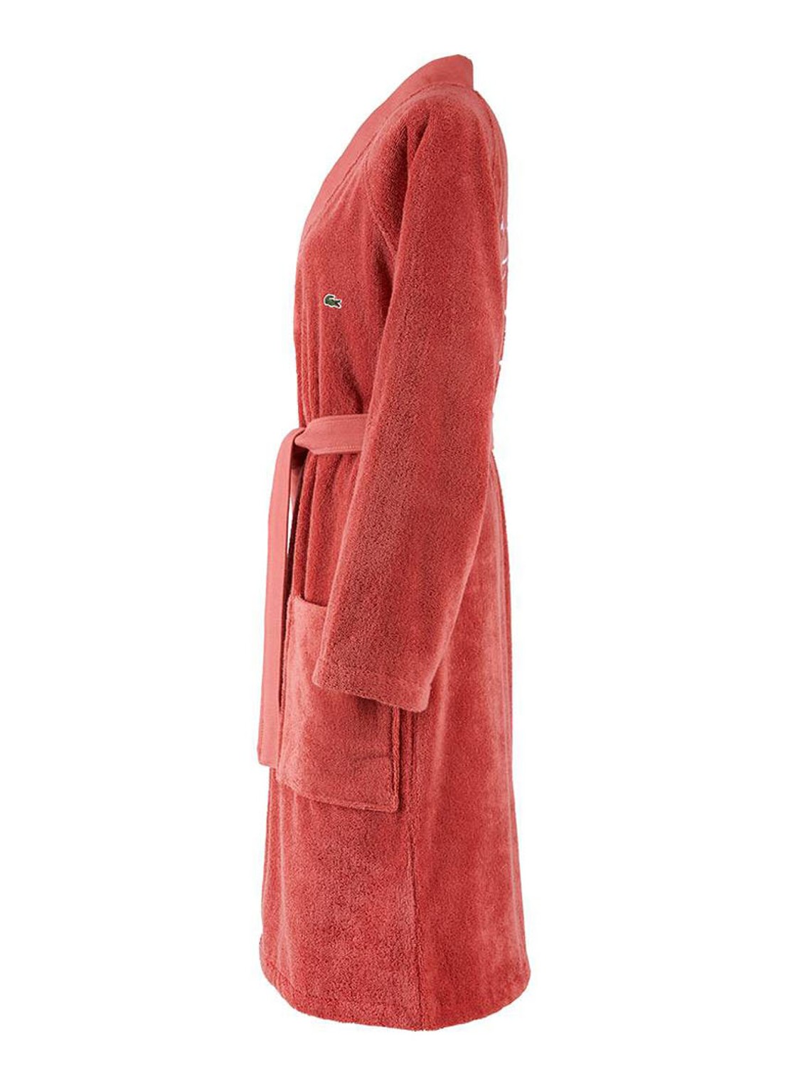 Lacoste L Defile badjas van  katoen - unisex - voorkant 5 rood
