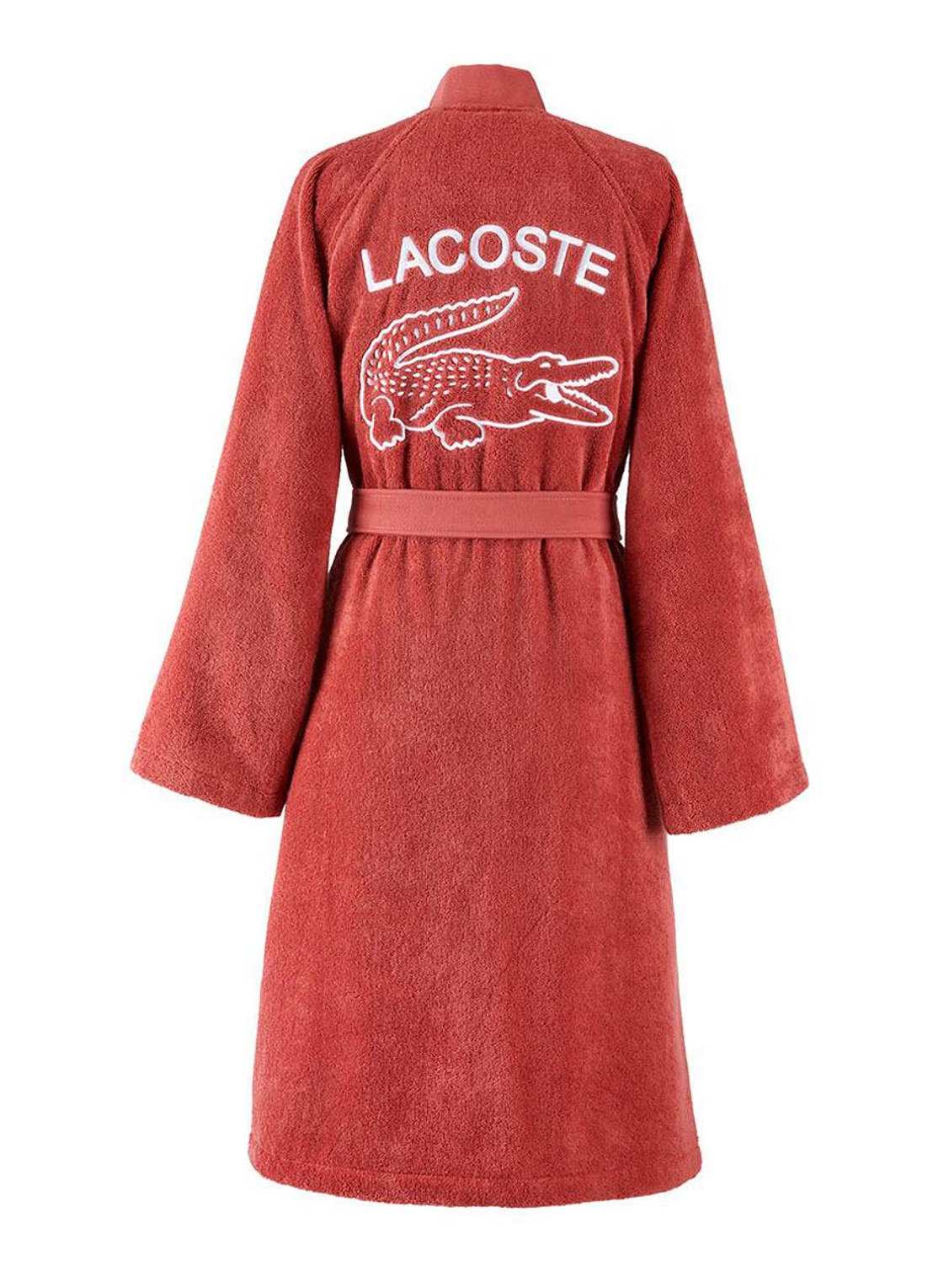Lacoste L Defile badjas van  katoen - unisex - achterkant 2 rood