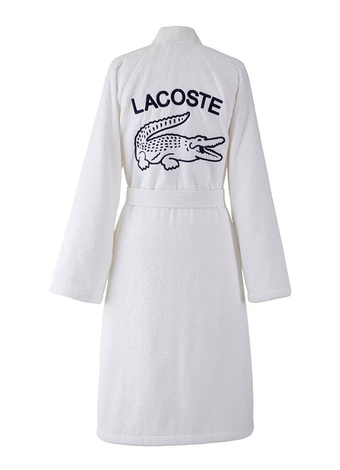 Lacoste L Defile badjas van  katoen - unisex - achterkant 6 wit