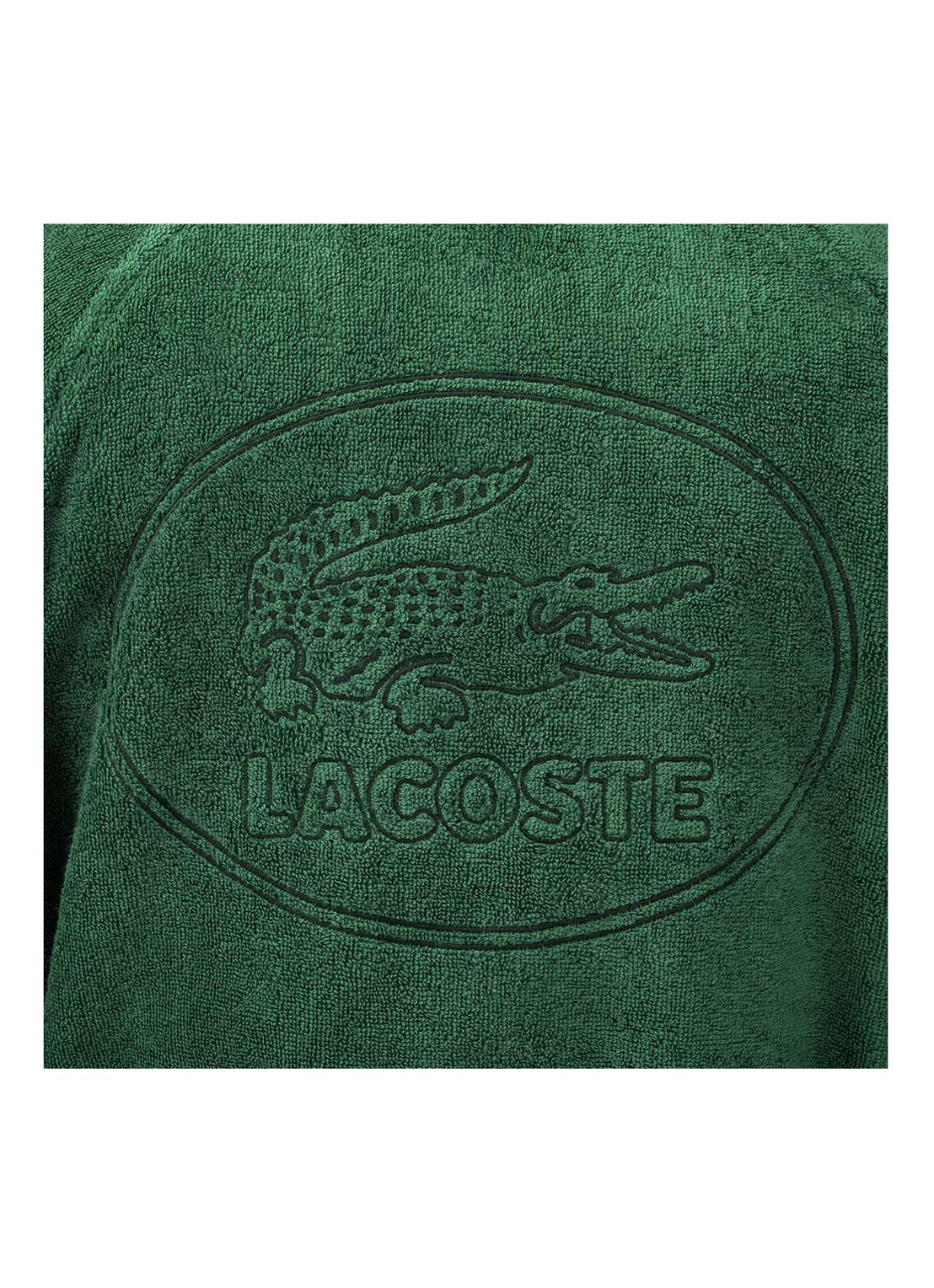 Lacoste L Defile Blanc kimono van  katoen - voorkant groen