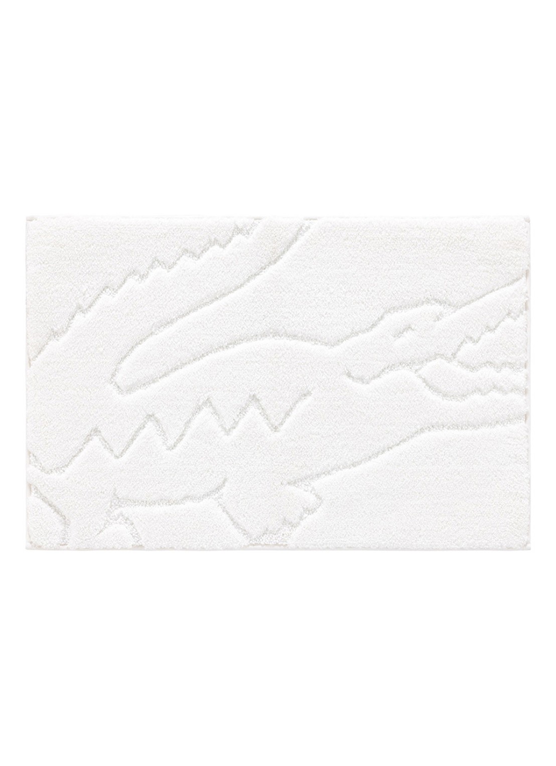 Lacoste L Héritage badmat 50 x 80 cm - voorkant wit