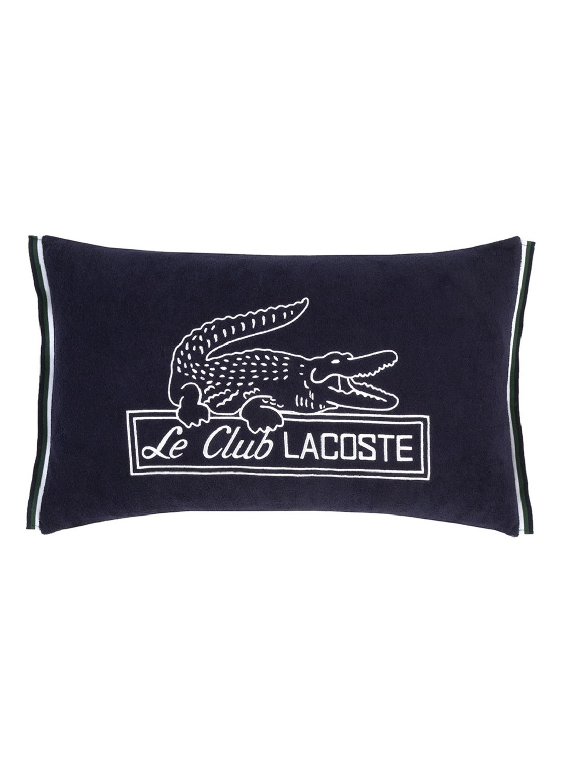 Lacoste L Le Club sierkussenhoes 33 x 57 cm  - voorkant 6 donkerblauw