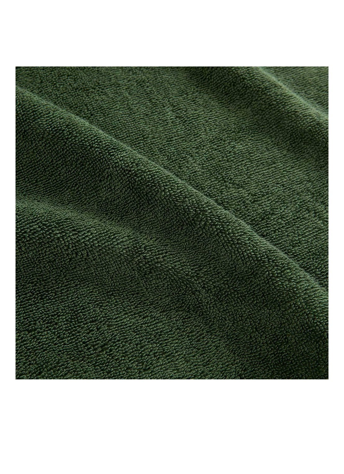 Lacoste L Lecroco badhanddoek - 600 gr/m2 - 50 x 100 cm - achterkant groen