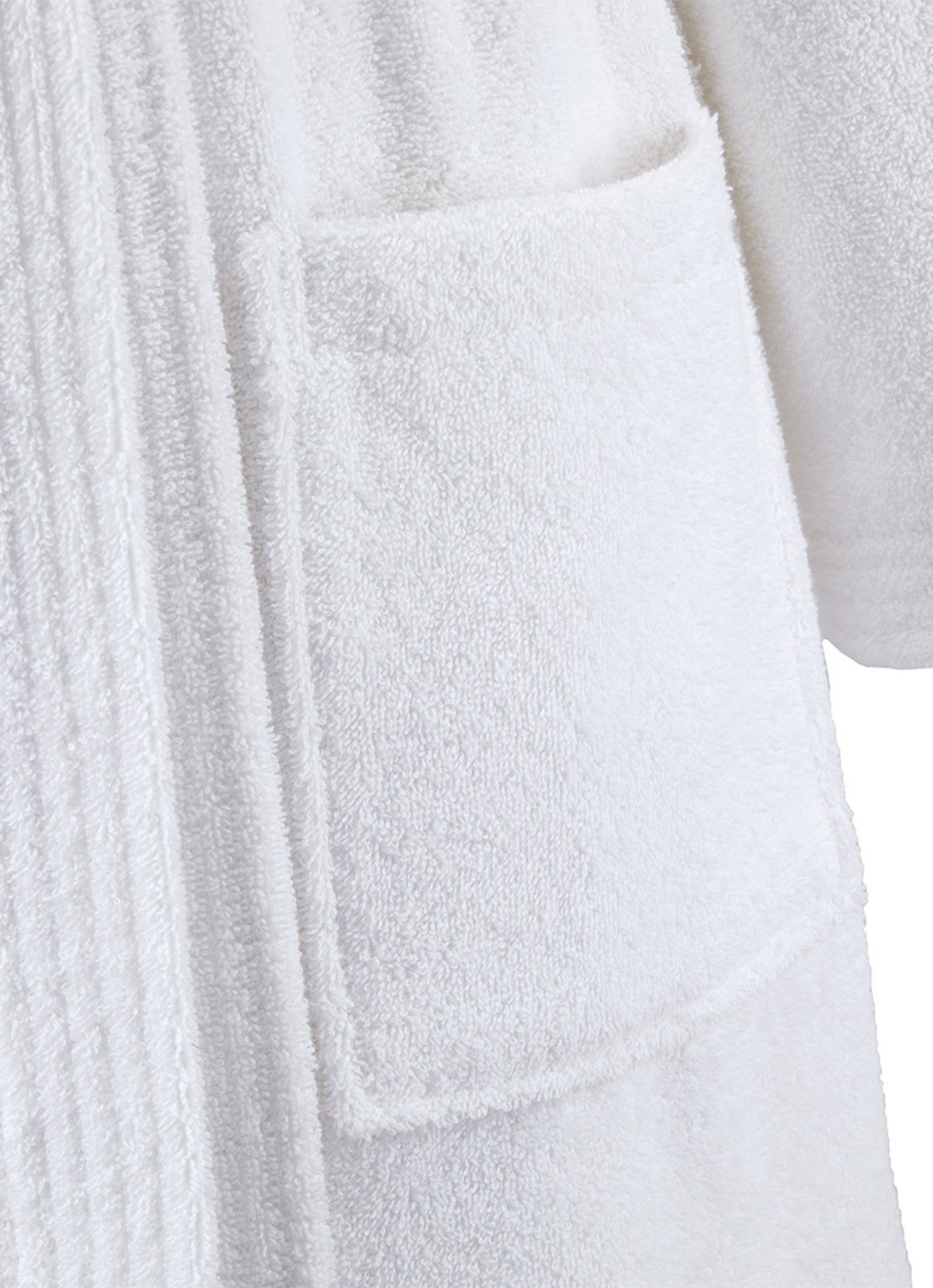 Lacoste L Lecroco badjas - unisex - detail 2 wit