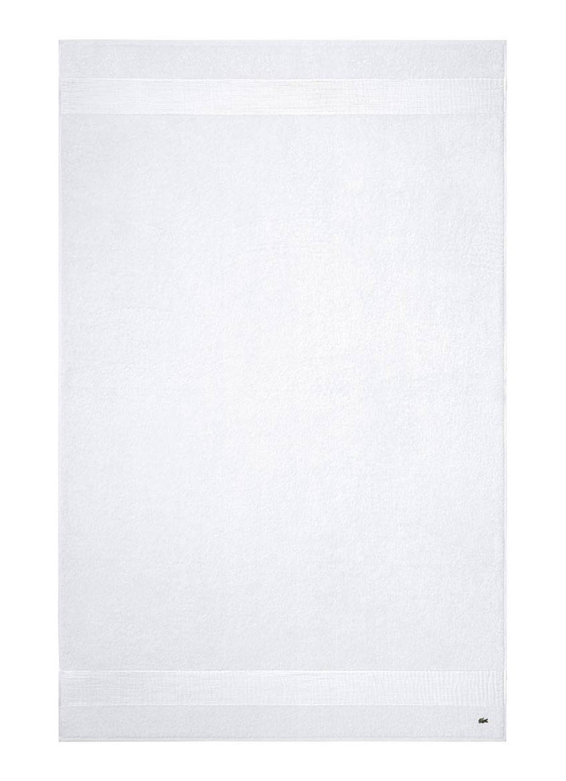 Lacoste L Lecroco badlaken - 600 gr/m2 - 100 x 150 cm - voorkant 2 wit