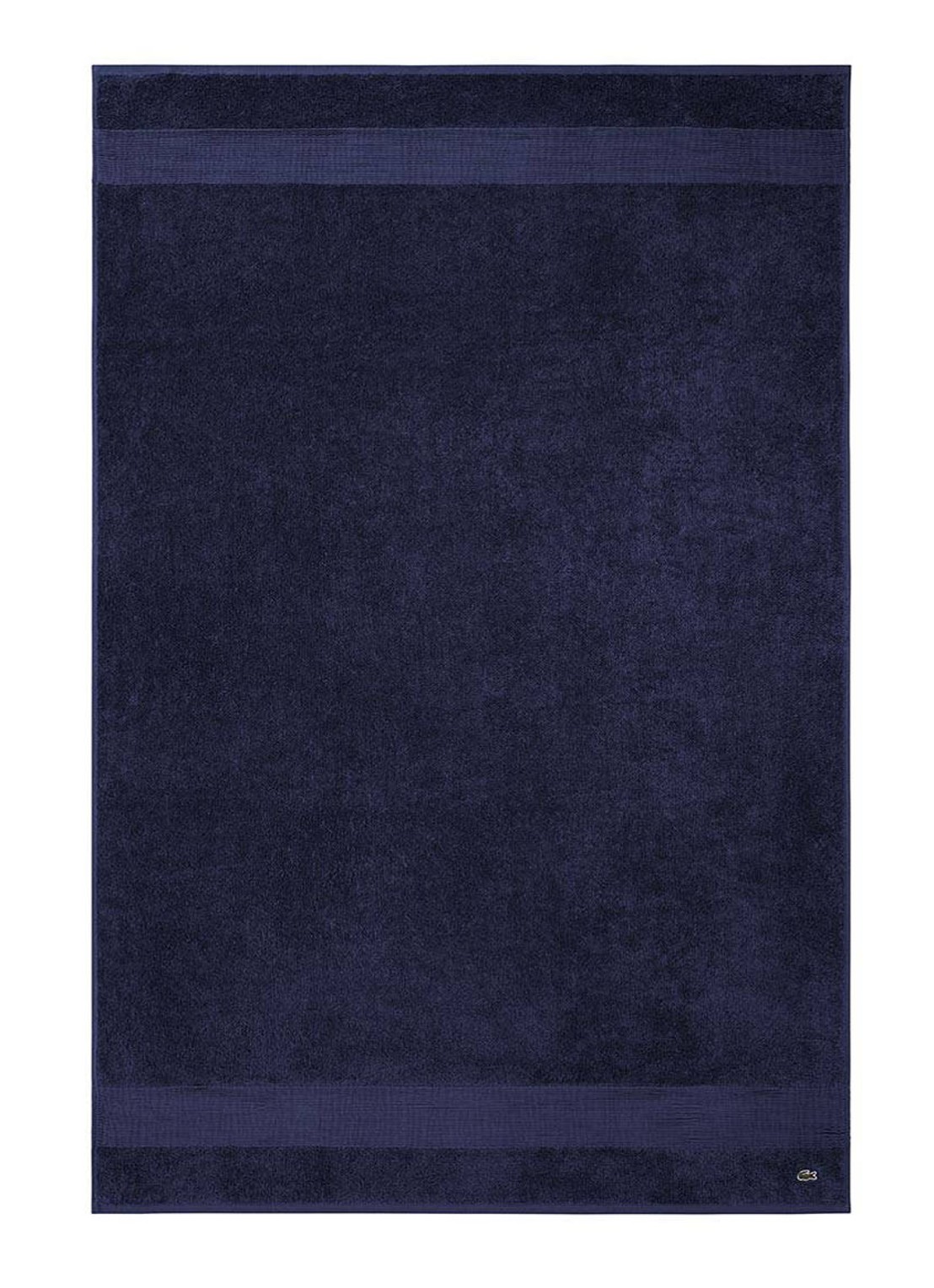 Lacoste L Lecroco badlaken - 600 gr/m2 - 100 x 150 cm - voorkant 2 donkerblauw