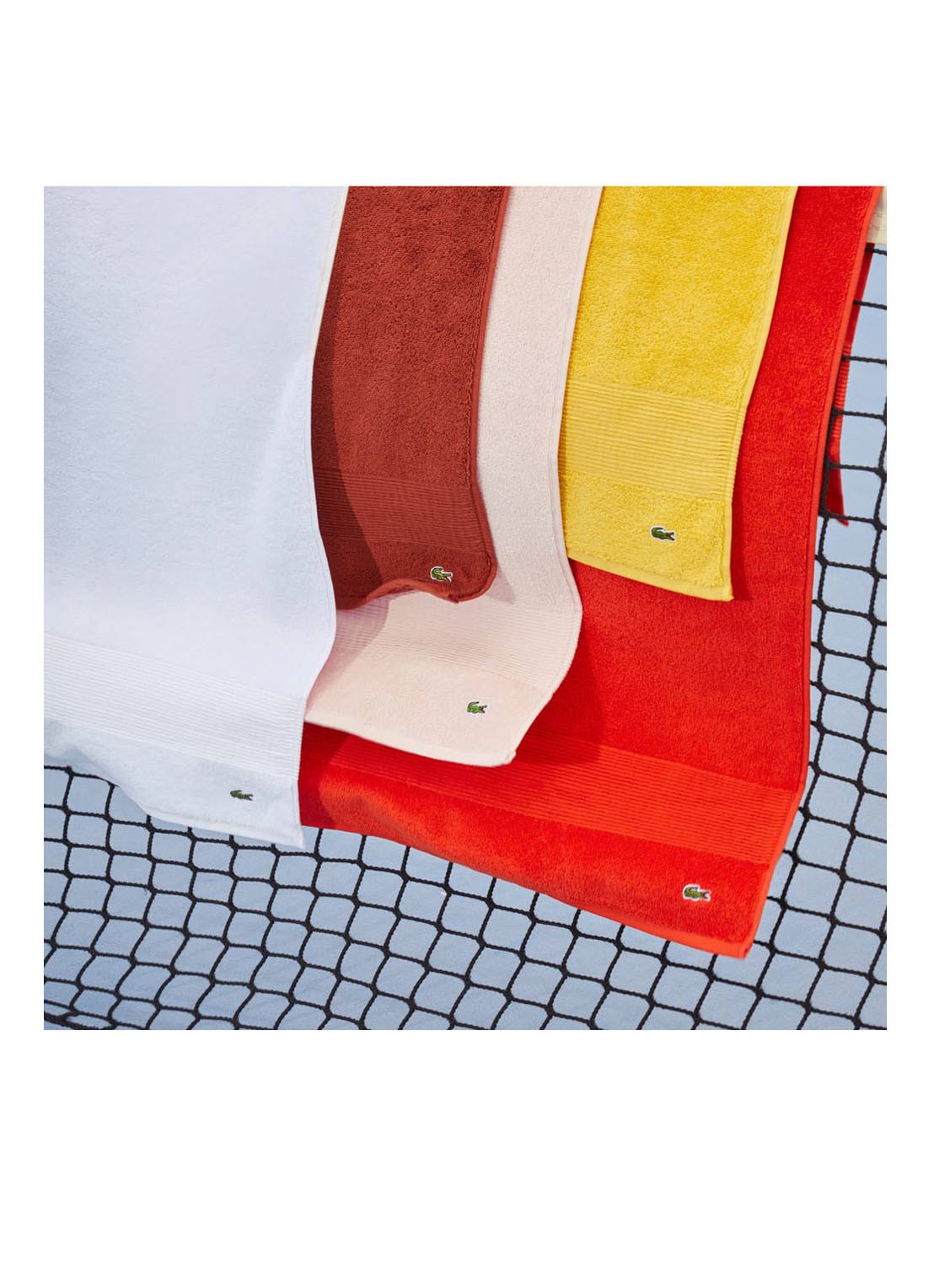 Lacoste L Lecroco badlaken - 600 gr/m2 - 100 x 150 cm - detail 5 diepzwart