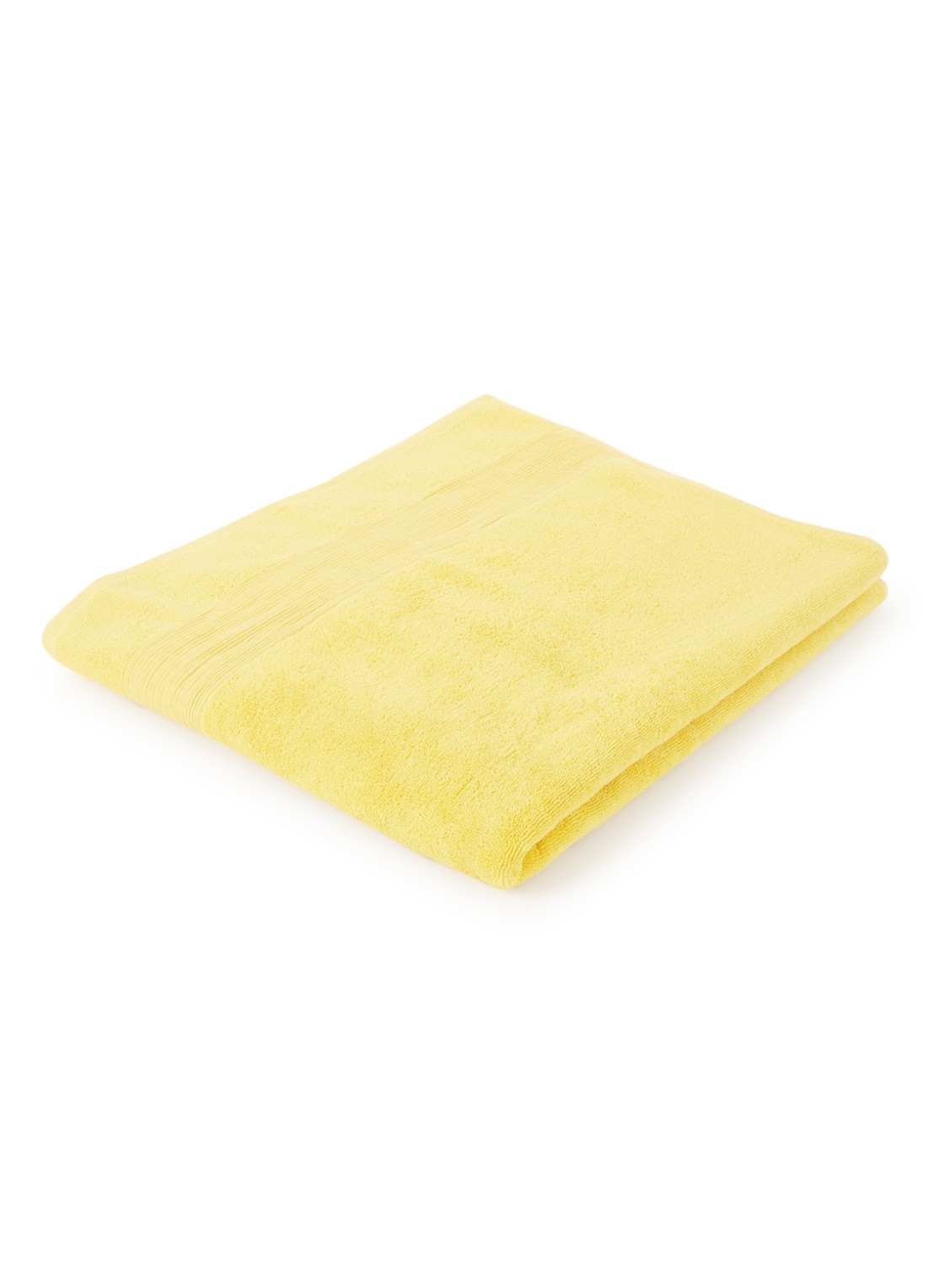 Lacoste L Lecroco badlaken - 600 gr/m2 - 100 x 150 cm - voorkant geel