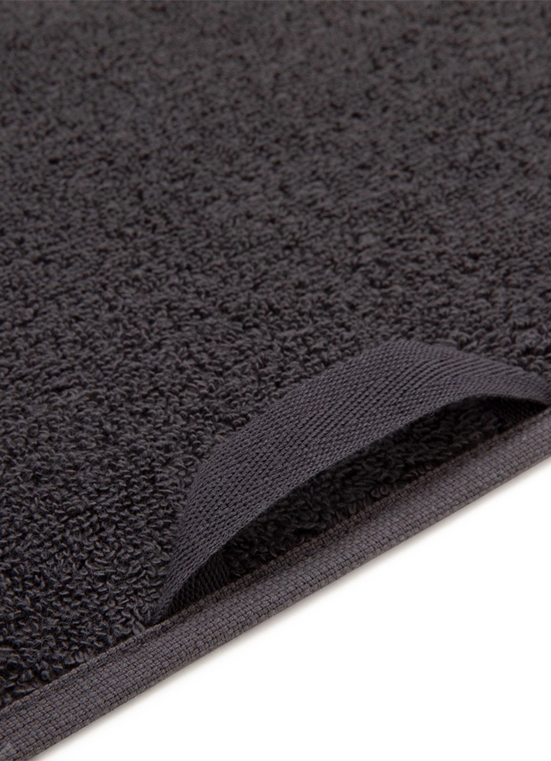 Lacoste L Lecroco badlaken - 600 gr/m2 - 100 x 150 cm - achterkant 6 antraciet