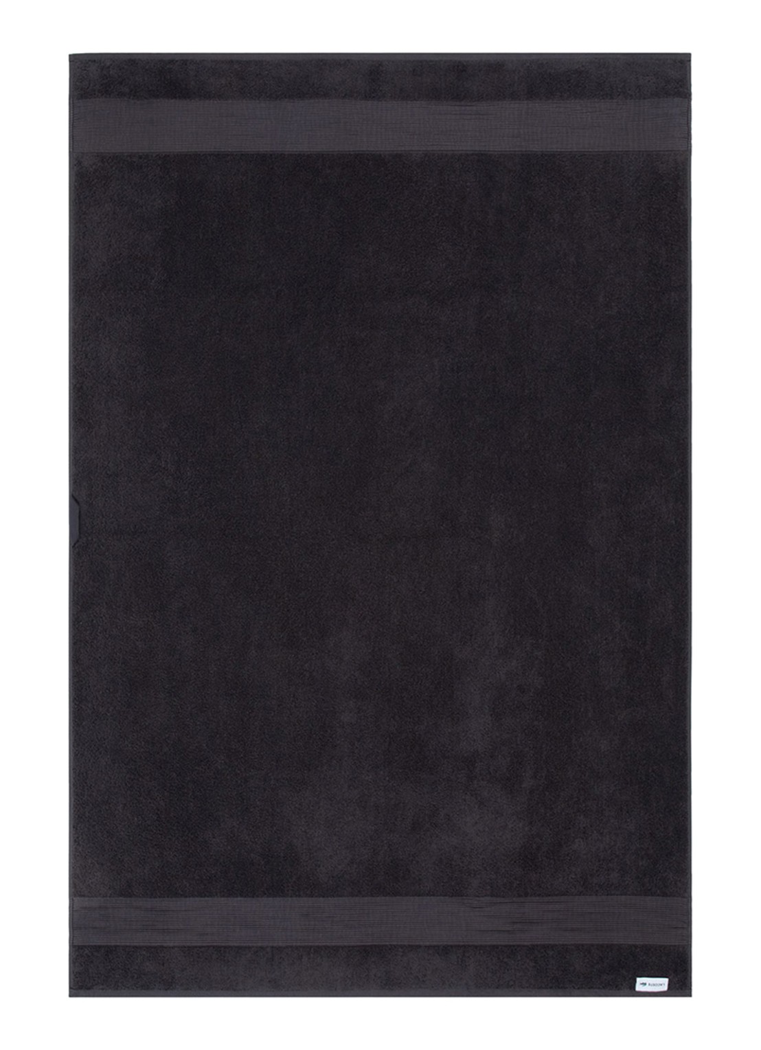Lacoste L Lecroco badlaken - 600 gr/m2 - 100 x 150 cm - voorkant 2 antraciet