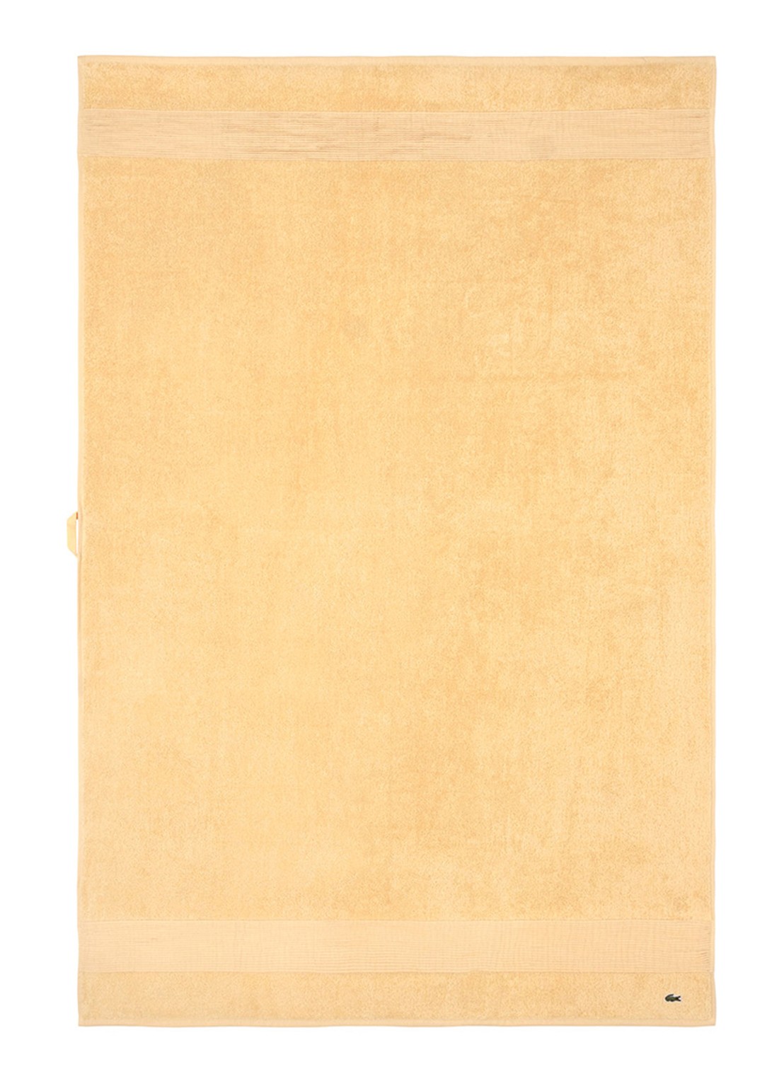Lacoste L Lecroco badlaken - 600 gr/m2 - 100 x 150 cm - voorkant 2 beige