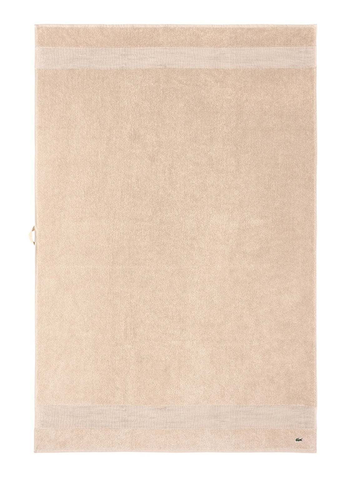 Lacoste L Lecroco badlaken - 600 gr/m2 - 100 x 150 cm - voorkant 2 bruin