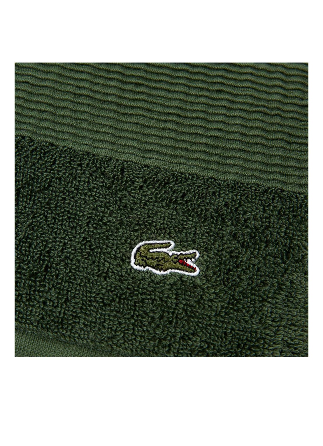 Lacoste L Lecroco badlaken - 600 gr/m2 -  70 x 140 cm - detail 6 groen