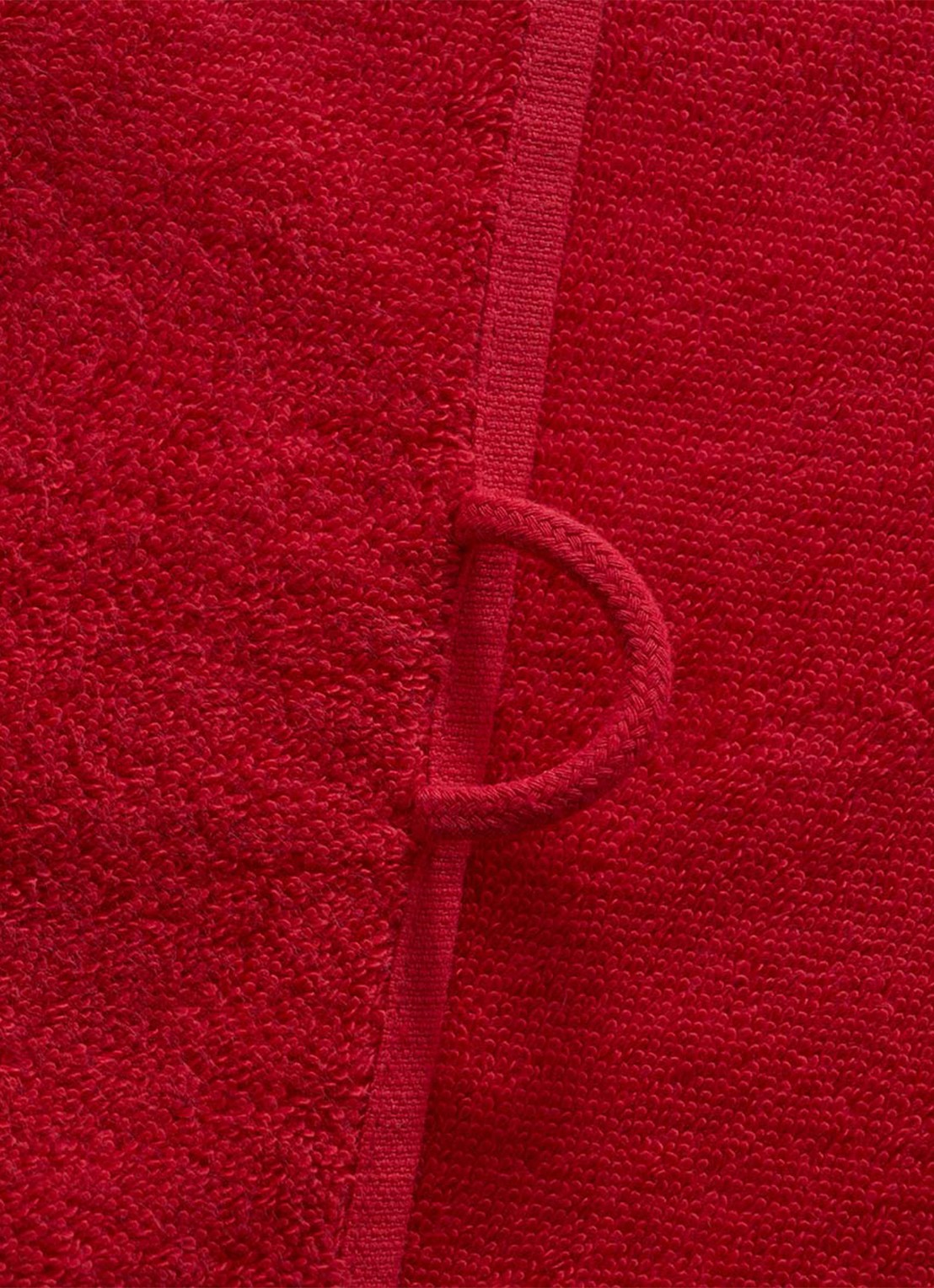 Lacoste L Lecroco badlaken - 600 gr/m2 -  70 x 140 cm - voorkant 3 kersenrood