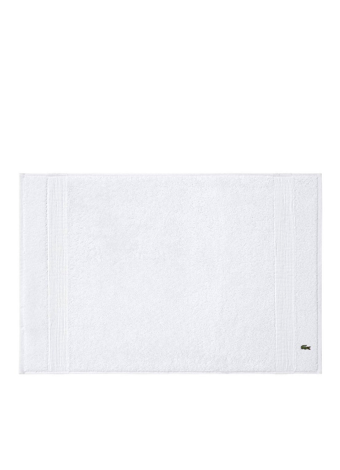 Lacoste L Lecroco badmat 50 x 70 cm - voorkant wit