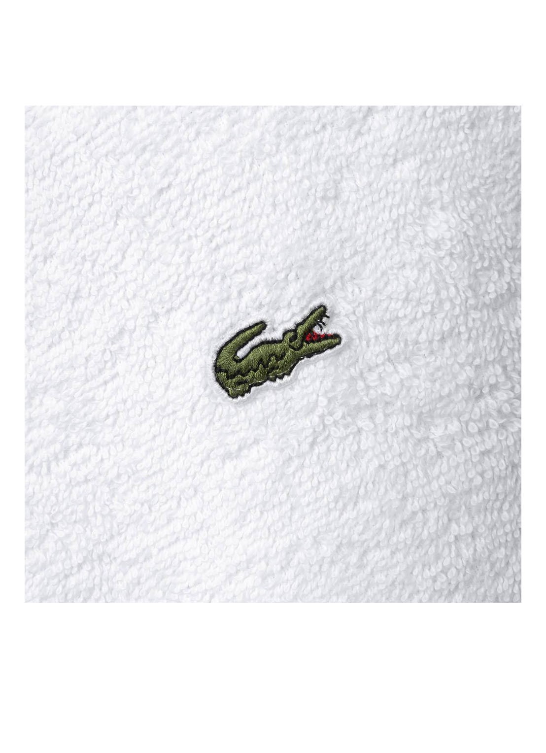 Lacoste L Lecroco badmat 50 x 70 cm - voorkant 2 wit