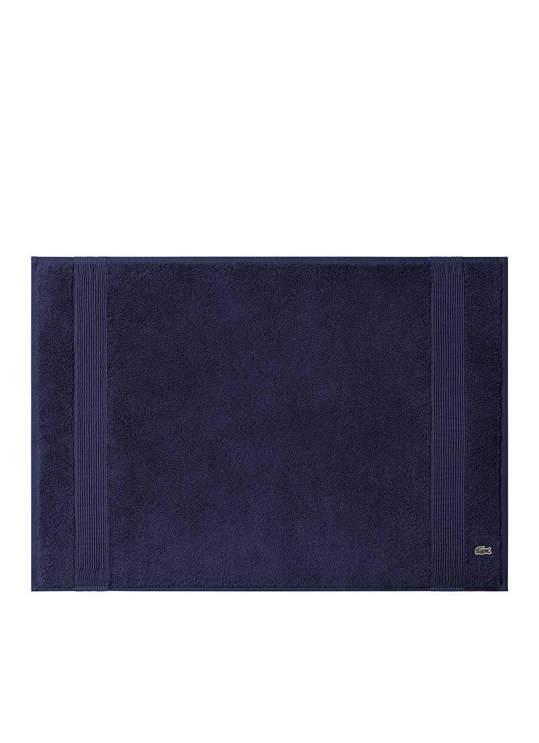 Lacoste L Lecroco badmat 50 x 70 cm - voorkant donkerblauw