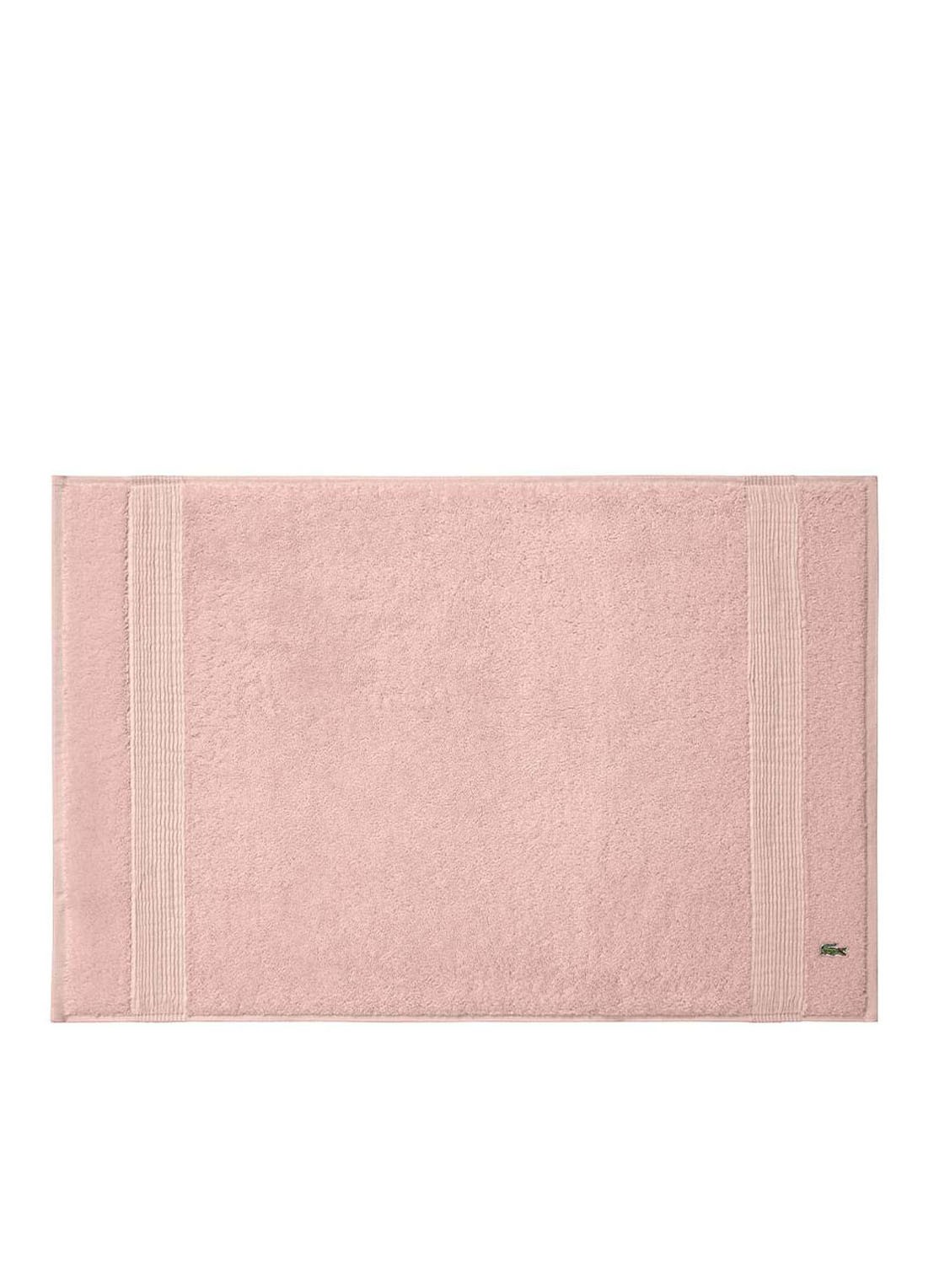 Lacoste L Lecroco badmat 50 x 70 cm - voorkant roze