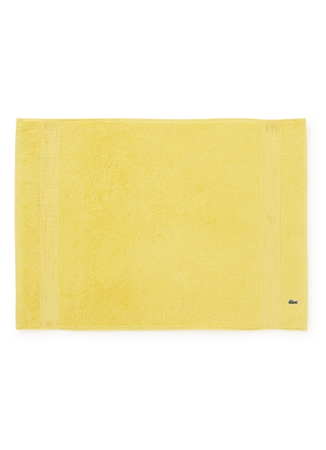 Lacoste L Lecroco badmat 50 x 70 cm - voorkant geel